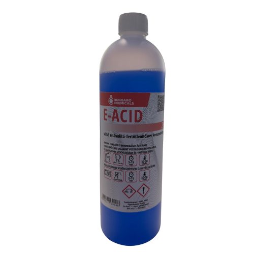 E-Acid 2+ emelt foszforsav tartalmú tisztító-, és fertőtlenítő vízkőoldószer, baktericid,  yeasticid,  MRSA hatású 1kg (6db/karton)