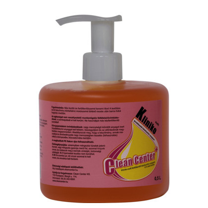 Clean Center Kliniko-Soft folyékony fertőtlenítő kéztisztító szappan 0,5L (8db/karton)