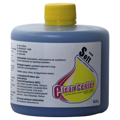 Clean Center Soft hair&body sampon, tusfürdő szappan 0,5L (8db/karton)