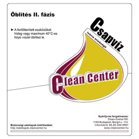 Clean Center Öblítés II. kísérőmatrica