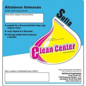 Clean Center Sofia kísérőmatrica