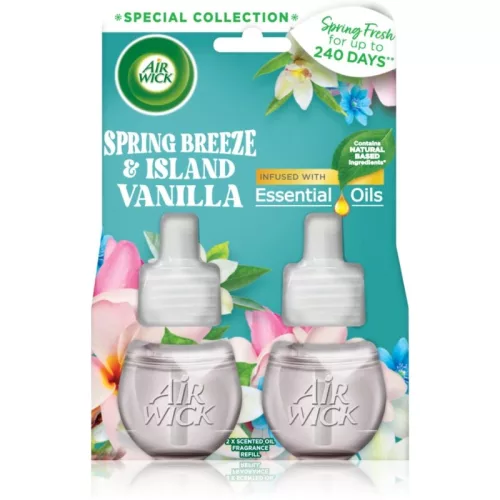 Air Wick elektromos illatosító utántöltő 2X19ml (5csg/karton) spring breeze & island vanilla