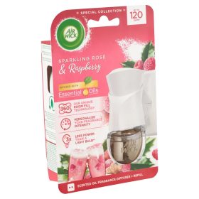   Air Wick elektromos illatosító készülék+utántöltő 19ml (6csg/karton) sparkling rosé & raspberry