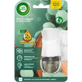   Air Wick elektromos illatosító készülék+utántöltő 19ml (6csg/karton) blue eucalyptus & cedarwood