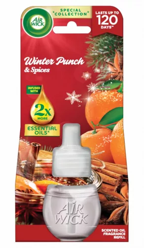 Air Wick elektromos illatosító utántöltő 19ml (6db/karton) winter punch & spices