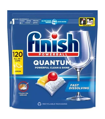 Finish mosogatótabletta Quantum 120db/csg (4csg/karton) citrom