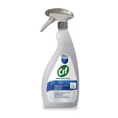 Cif Professional ECO Glass & Multi Surface üveg- és univerzális tisztítószer, illatmentes 750ml (6db/karton)