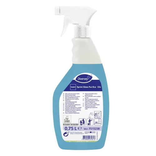 TASKI Sprint Glass Pur-Eco E3c üveg- és általános tisztítószer, használatra kész 750ml (6db/karton)