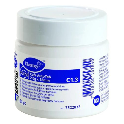Suma Café AutoTab C1 eszpresszógép-tisztító tabletta 2.0gx15mm 60db/csg (2csg/karton)