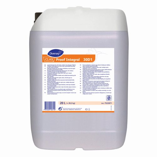 Clax Proof Integral 30D1 20L - Folyékony lúgos mosószer lágyvizes alkalmazáshoz