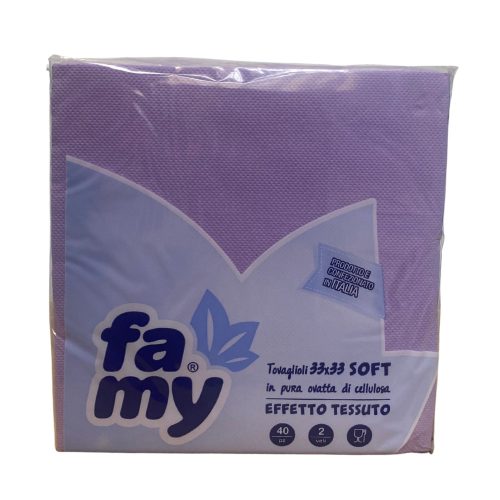 Famy szalvéta 33x33cm, 2r., 40lap/csg, (24csg/karton) Lila