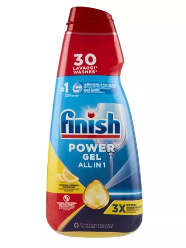 Finish All In 1 gépi mosogatógél 600ml (7db/karton) citrom
