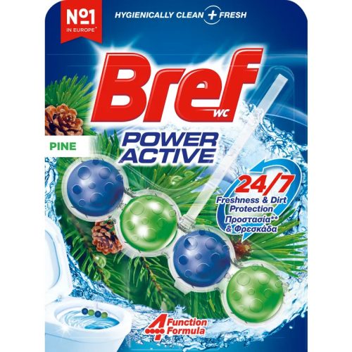 Bref wc tisztító golyós (1DB-OS, 10db/karton) 50g power aktiv pine