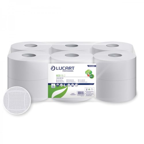 Lucart Eco 19 J Mini toalettpapír 2 rétegű, recy, 120m/tek, 12tek/karton