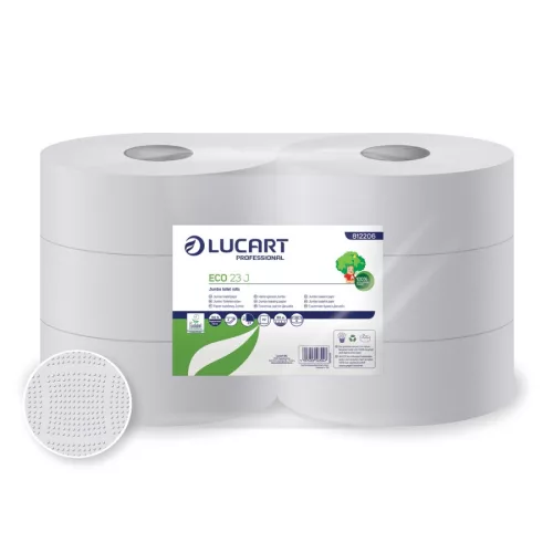 Lucart Eco 23 J toalettpapír, 2 rétegű, fehér, 165 m, 6 tekercs/zsugor