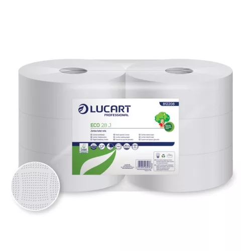 Lucart Eco 28 J toalettpapír 2 rétegű, fehér, 265 m, 6tekercs/zsugor