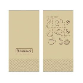   Lucart Eco Natural Szalvéta 33x33cm Jó reggelt 1/8-os 2 rétegű 50 lap/csomag