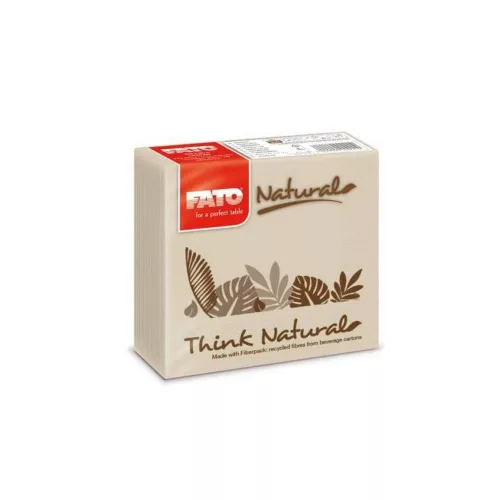 Fato Szalvéta 24x24cm Drink Natural 2 rétegű 100 lap/csomag