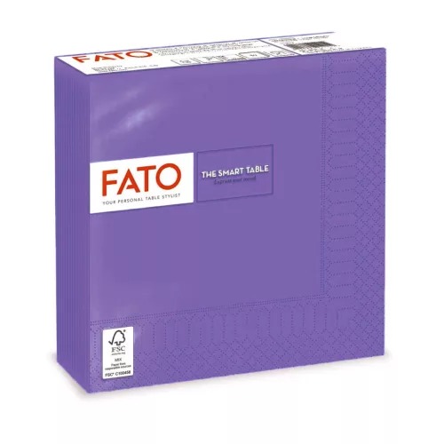 Fato Szalvéta 33x33cm viola 2 rétegű 50 lap/csomag