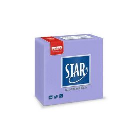   Fato Sztár szalvéta 2 rétegű 38x38cm lila 40 szál/csomag