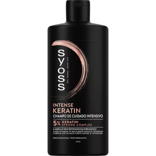 Syoss sampon 440ml hajerősítő (6db/karton) intense keratin