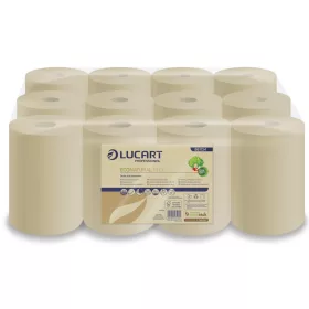   Lucart ECO Natural tekercses kéztörlő 2 rétegű, 255lap, 59m 12 tekercs/zsugor