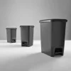 Dunya Plastik Slim pedálos szemetes, 40L, Antracit