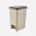 Dunya Plastik Slim pedálos szemetes, 40L, Barna