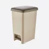 Dunya Plastik Slim pedálos szemetes, 60L (4db/karton) Barna