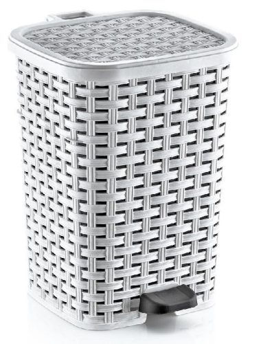 Szemetes pedálos 26L, Rattan