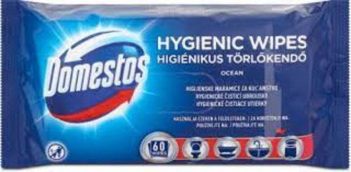 Domestos higiénikus törlőkendő 60db/csg, 6csg/# óceán - 8710522992685