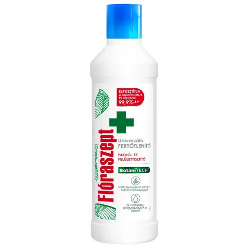 Flóraszept Botanitech 0% klór, univerzális fertőtlenítő padló- és felülettisztító 1L (12db/karton) 