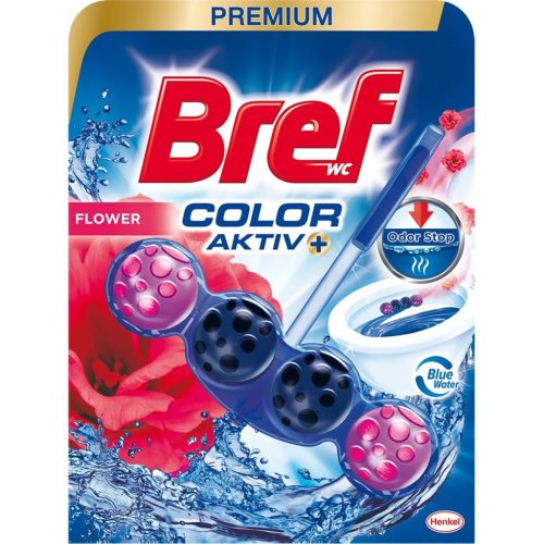Bref wc tisztító golyós (1DB-OS, 10db/karton) 50g color aktiv flower