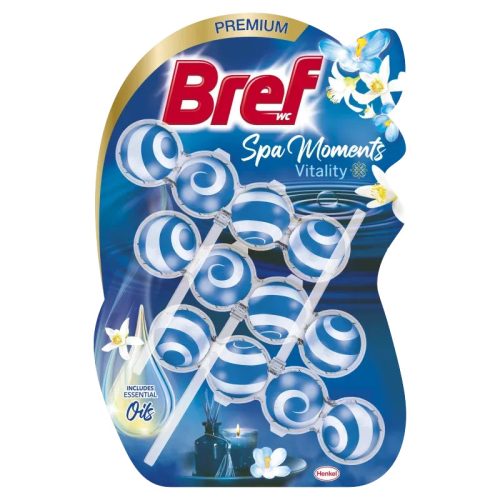 Bref wc tisztító golyós Mega Pack (3DB-OS, 9csg/karton) spa moments 3X50g vitality
