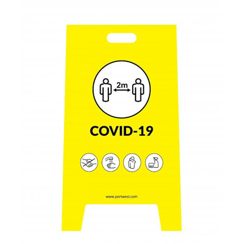 Covid biztonsági előírásokra figyelmeztető tábla - 92