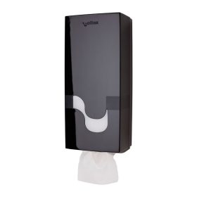   Celtex Megamini hajtogatott toalettpapír adagoló ABS fekete