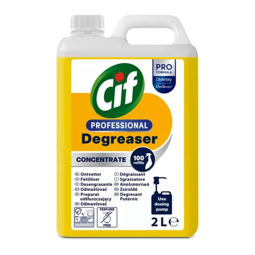 Cif Power Cleaner Degreaser erőteljes tisztító- és zsíroldószer KONCENTRÁTUM 2L (2db/karton)