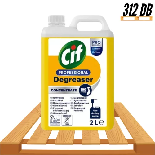 Raklapos - Cif Power Cleaner Degreaser erőteljes tisztító- és zsíroldószer KONCENTRÁTUM 2L (2db/karton)