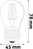 Avide LED Filament Mini Globe 4.5W E27 WW 2700K