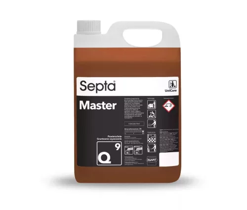 Septa Master Q9 professzionális lúgos mélytisztítószer guminyom, korom, olaj és fémoxidok eltávolítására 5L