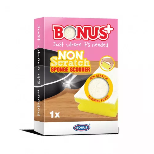 Bonus+ karcmentes mosogatószivacs (48db/gyűjtő,  576db/karton)