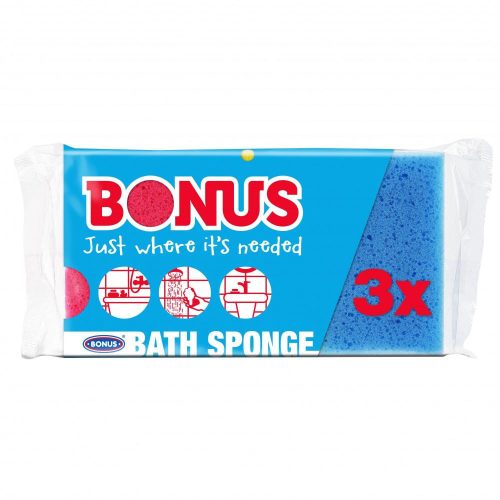 Bonus Fürdőszivacs 3db/csg