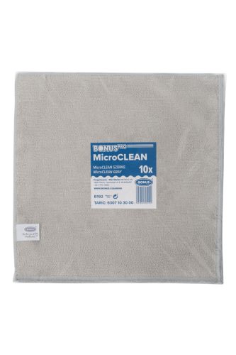 BonusPRO MicroCLEAN kendő szürke 10db/csg (5csg/karton)