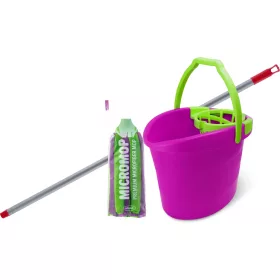   Bonus MicroMOP felmosó szett (vödör 18L, csavaró kosár, felmosó nyél, MicroMOP)