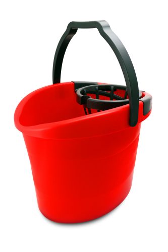 Bonus Felmosó vödör 18l + csavaró kosár (piros-fekete)