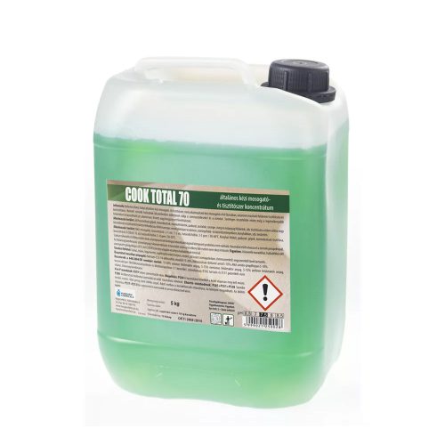 Cook-Total 70 általános kézi mosogató- és tisztítószer, citrom illatú kiemelt zsíroldó hatással 5kg