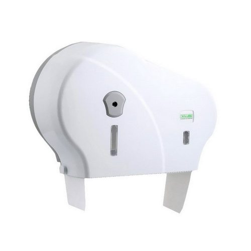 Vialli Mini NON-STOP T2 toalettpapír adagoló ABS fehér, 19cm-es toalettpapírhoz (10db/karton)
