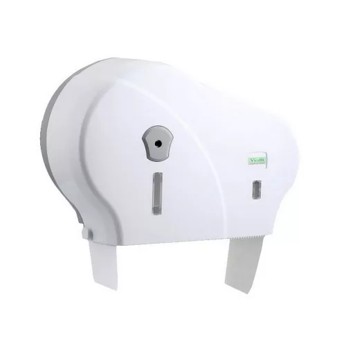 Vialli Mini NON-STOP T2 toalettpapír adagoló ABS fehér, 19cm-es toalettpapírhoz (10db/karton)