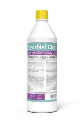 ÈCOSÌ Deornet Clor - Fertőtlenítő és zsírtalanító szer, szagtalanító aktív klórt tartalmazó tisztítószer 1L 12db/karton