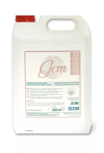 ÈCOSÌ Gem - Folyékony kéz- és testszappan 5L, 4kanna/karton